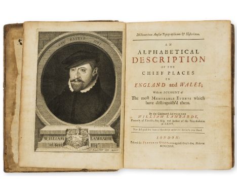 Dictionaries.- Topography.- Lambarde (William) Dictionarium Angliae Topographicum et Historicum. An Alphabetical Description 