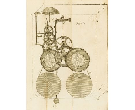 Horology.- Derham (William Traité d'Horlogerie pour les Montres et les Pendules..., first French edition, 'Avis au Lecteur' l