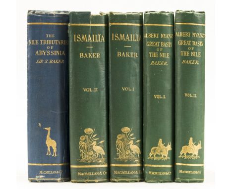 Africa.- Baker (Sir Samuel White) The Nile Tributaries of Abyssinia, 2 colour maps (1 folding), ink inscription, 1 signature 