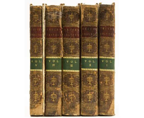 Africa.- Bruce (James) Travels to Discover the Source of the Nile, in the Years 1768, 1769, 1770, 1771, 1772, and 1773, 5 vol