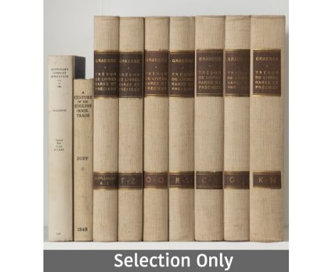 NO RESERVE Bibliography.- Grolier Club. English Writers from Langland to Prior, 4 vol. in 1, original two-tone cloth, The Hol