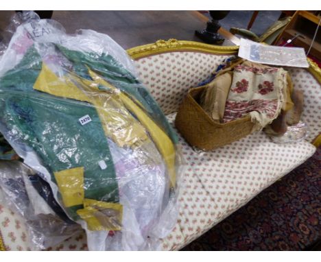 A COLLECTION OF VARIOUS VINTAGE COSTUME AND TEXTILES.