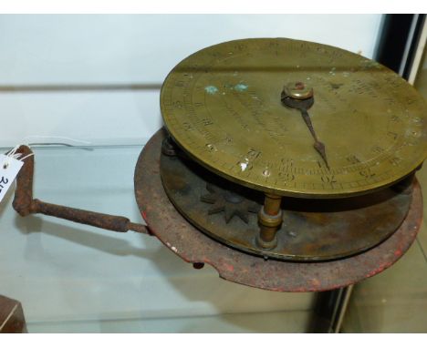 A STEVENS & SON ENGINEER'S BRASS DIAL SCALE?.