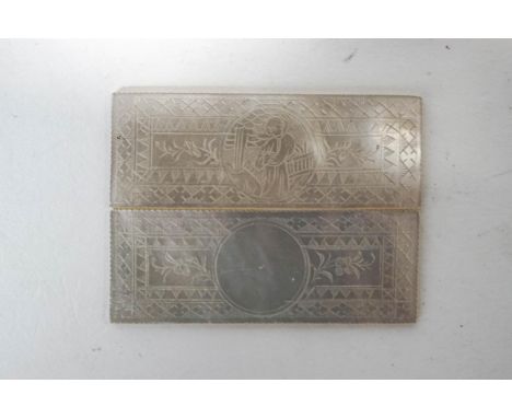 A small quantity of 19th century Chinese mother of pearl gaming counters