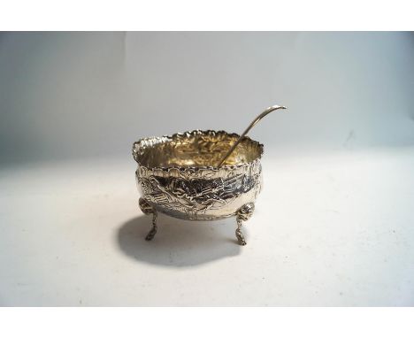 A continental silver sugar basin, with pseudo marks and London import marks for 1893, sponsor David Bridge, of oval outline o