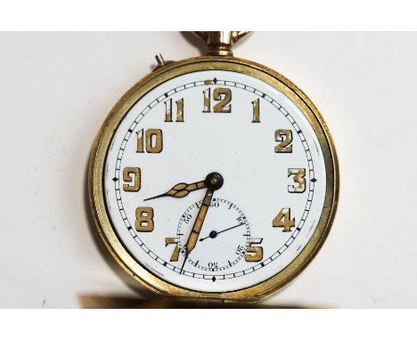 Anonymous, a 9 carat gold gentleman's hunter pocket watch, Chester import mark for 1913, the white enamel dial with luminous 