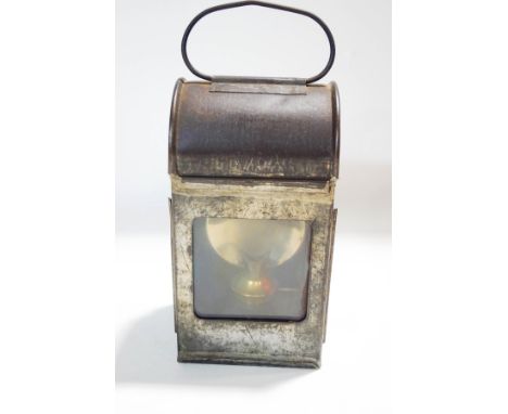 A steam locomotive footplate lamp, GWR Western Region
