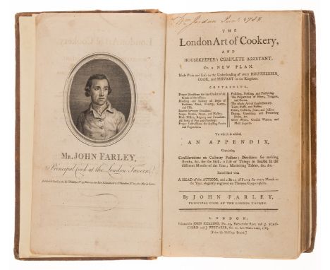 Crahan copy.- Farley (John) The London art of cookery, and housekeeper's complete assistant. On a new plan. Made plain and ea