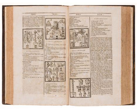 Chomel (Noël) Dictionaire Oeconomique: or The Family Dictionary, edited by Richard Bradley, 2 vol., first edition in English,