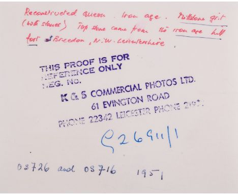 David (Elizabeth).- Photographic portrait of Violet Gordon-Woodhouse, signed by Elizabeth David verso, name of sitter pencill
