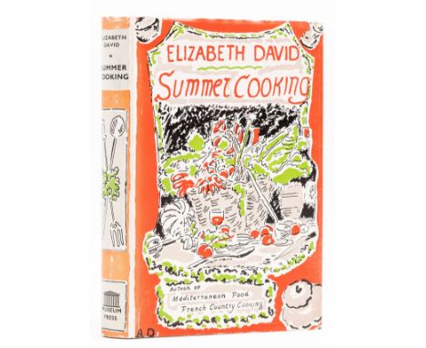 David (Elizabeth) Summer Cooking, A.C.s. from the author loosely inserted, original boards, dust-jacket, light sunning to spi