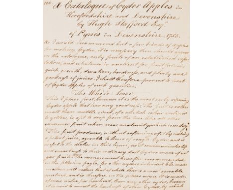 Cookery &amp; Domestic.- [Collection of recipes], manuscript, mostly in two hands, 367pp., several illustrations, bookseller 