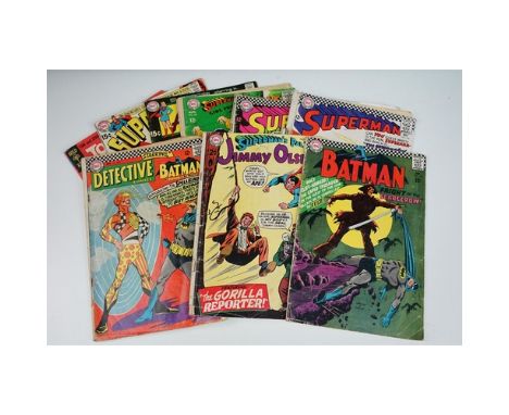 Comics - 10 Comic books featuring Batman issue 189, Detective Comics issue 358, Superman's Pal Jimmy Olsen issue 116, Superma