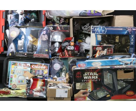 Large group of Star Wars, Sci Fi &amp; TV related toys to include 4 x boxed Rubies Star Trek action sets (2 x Spock &amp; 2 x