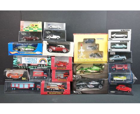 22 Boxed diecast models to include Trax, Mattel Hot Wheels, Oxford, Signature, IXO, Spark, Vitesse etc, ex