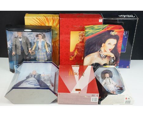 Barbie - Eight boxed ltd edn Mattel Barbie Fashion Dolls to include 18486 Midnight Princess Barbie, 55501 The Red Carpet Coll