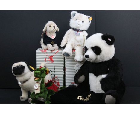 Steiff - Quantity of various Steiff teddy bears to include ltd edn No. 664465 Danbury Mint Exclusive Su-Lin The Steiff Giant 