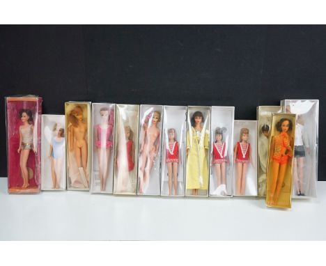 Barbie - Quantity of 13 1960's onwards Mattel Barbie related fashion dolls to include Barbie, Casey, Skipper, etc, many varia