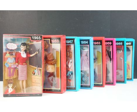 Barbie - Eight boxed ltd edn Mattel Barbie Collector My Favourite Barbie / Ken / Career Fashion Dolls to include N4974 50th A