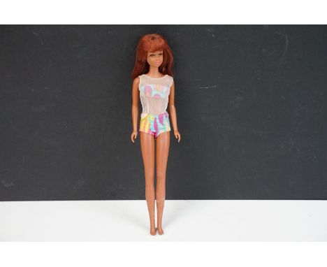 Barbie - Original Mattel No. 1100 Black Francie Fashion Doll with bendable legs 1967-1968 with 1st version reddish shoulder l
