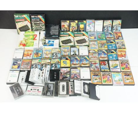Retro Gaming - Quantity of around 70 boxed / cased Sinclair Spectrum games to include Exorcist, Soul Of A Robot, Agent X, Spe