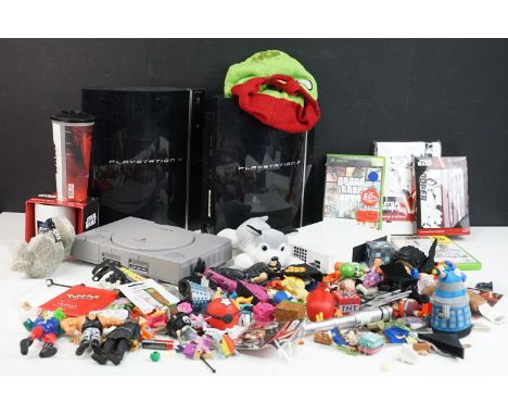Retro Gaming - Quantity of various retro gaming consoles, games and related items to include 2 x Sony Play Station 3 / PS3 ga