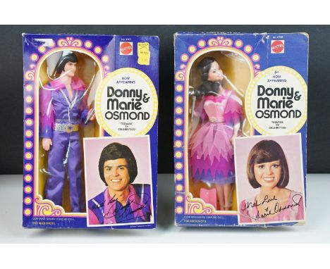 Two boxed Mattel Donny &amp; Marie Osmond Fashion Dolls to include 9768 Marie Osmond and 9767 Donny Osmond, both complete and