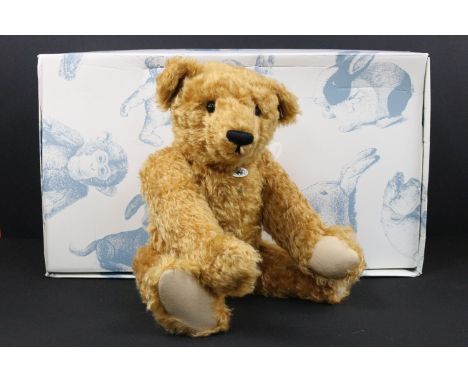 Steiff - Boxed ltd edn Steiff No. 408014 Teddy Bear With Hot-Water Bottle 1908, complete with ltd edn COA No. 987/1908, white