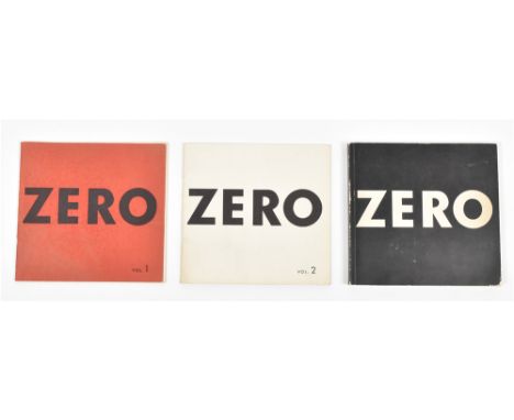 Complete set of the periodical produced by the Dusseldorf-based Zero group. The first 2 issues were related to themed exhibit