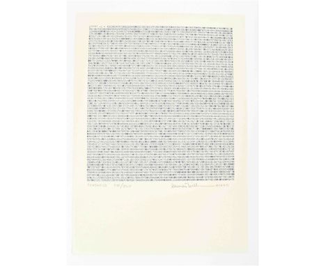 Serigraphy on paper, 22.5 x 21 cm (imprint), 35 x 25 cm (sheet). From a numbered edition of 45, this one numbered 8. Signed, 