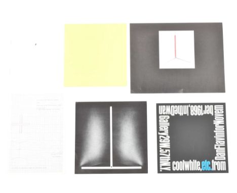 Striking set of 6 exhibition announcements: (1) Galerie Rudolf Zwirner Cologne, 1966. Catalogue, 8 pp. with b/w image in cent