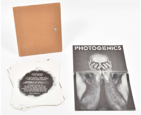 New York, Exit Art, 1983. Cardboard case with a metal nut and bolt clasp, and blindstamped title, 36.5 x 30.5 cm, 20 pp. Hous