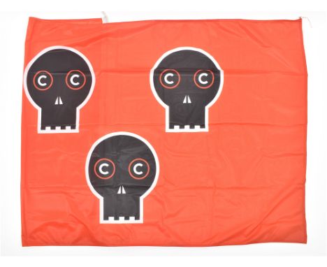 Hamburg, Edition Helga Maria Klosterfelde, 1992. Ship flag, silkscreen print on fabric, 100 x 150 cm, in custom made box. Edi