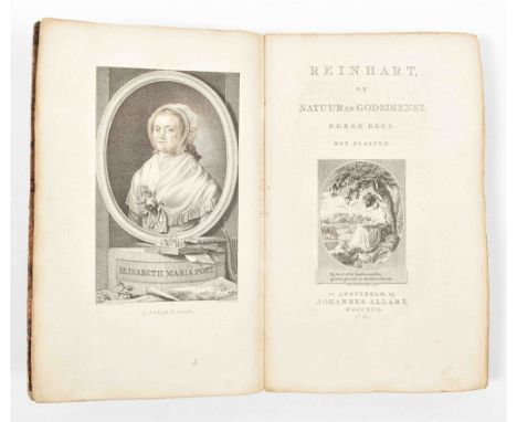 Amst., J. Allart, 1791-8. 3 vols. (10),344; (2),383,(1); (2),342 p., w. 3 identical engr. titles, engr. portrait and 12 plate
