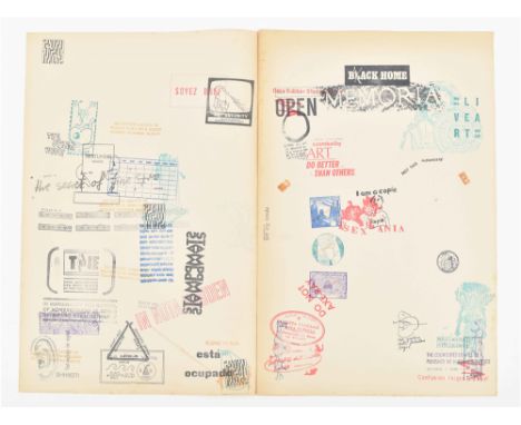 Amsterdam, Stempelplaats/Other Books an So Archive, 1980. (1) Unfinished newspaper, conceived by Ulises Carrion, intended to 