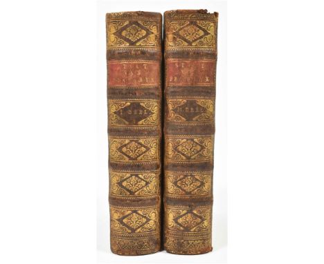 Amst., I. Tirion, 1756-57. 2 vols. (4),670,(12); (8),642,(30) p. Complete w. 2 different engr. frontisp., 1 engr. portrait, 5