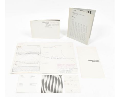 (1) Invitation card and brochure for Getulio's exhibition at Amstel 47 in Amsterdam, entitled 'Lichtlijnen' (lines of light) 