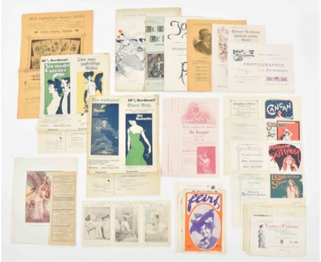 Var. places and publishers (partly Verlag des Satyr or Internationaler Verlag), mostly undated (ca. 1900), mostly 2-4 p., var