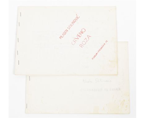 (1) Crveno Roza (Red Pink). Zagreb, Podroom Gallery, 1979.&nbsp;Side stapled, 21.5 x 29.5 cm, 13 sheets featuring mostly orig