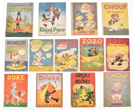 (1) Capitaine Pipe. Wrill, 1944. (2) Les aventures de Gnouf et d'Isabelle. Aritma, 1950. (3) Les aventures de Lionel. R Toure