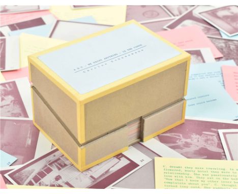 Re-issue of the work from 1977 with the original cards, but housed in a newly designed box (not the original blue cloth box),