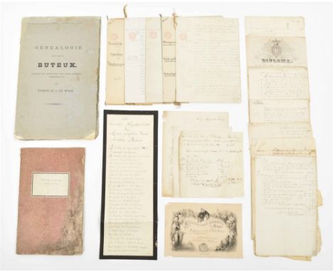 Ca. 1725-1910 (mostly 1800s). Most documents manuscript, some printed. In French and Dutch, and from France, Belgium, and the
