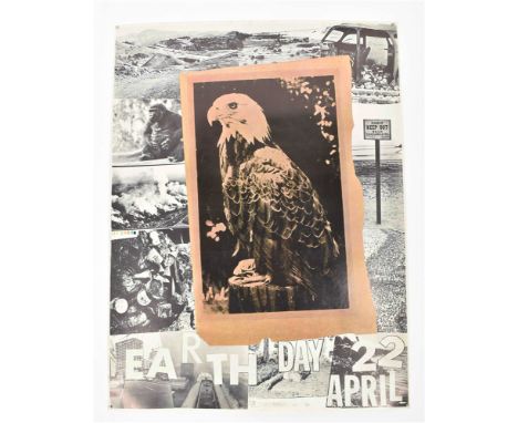 Poster, 85 x 64 cm, offset litho on heavy paper. Designed by Rauschenberg for the first Earth Day to benefit the American Env