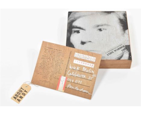 Amsterdam, Parade, 1992. Wooden box with 2 screen prints by Nat Finkelstein on each lid. Includes a catalogue, a mirror, a po