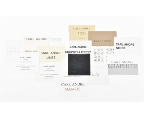 Announcement cards for Andre exhibitions at the Dusseldorf gallery dated: 1981, exceptionally held at the Zurich location (wi