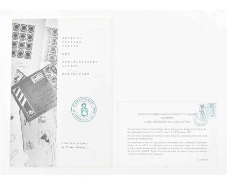Amsterdam, Stempelplaats, 1979. Rubber Vol. 2 No. 8. of the monthly bulletin about rubber stamp art edited by Aart van Barnev