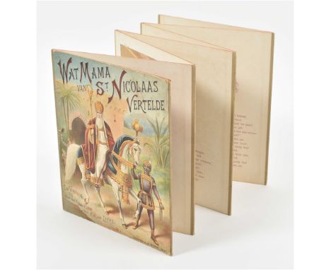 Een Vertelling bij Keur van Fraaie Platen door F.H. van Leent. A.W. Segboer, Delft, c. 1900. Leporello variant of this rare S