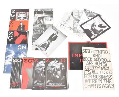 9 issues (1 duplicate). London, Gallery House Press, 1980-81. Orig. wr. Cutting edge pop art/ punk rock/ avant garde periodic