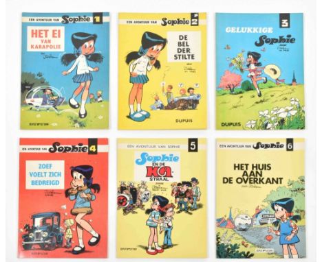 Vol. 1-6, 1st ed., Dupuis, 1968-72. With: (2) R. Macherot. Snoesje in Gevaar. Dupuis, 1968. (3) Peyo/Will. Steven Sterk. Vol.
