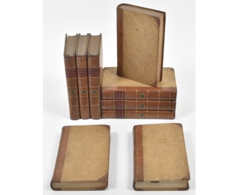 Amst., J. Allart, 1780-8. 9 vols. Unif. hcalf, spine w. gilt mor. letterpiece and vol. label in green, all w. green ribbon bo